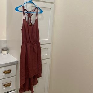Bcbg rust/maroon dress